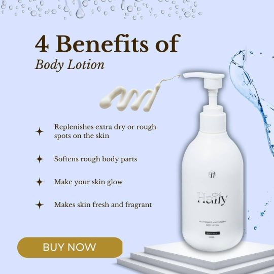 Hally Nicotinamide Body Lotion for Soft, Smooth & Glowing Skin