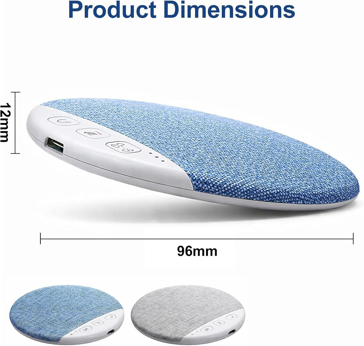 Bluetooth Pillow Speaker with White Noise for Sleep & Relaxation