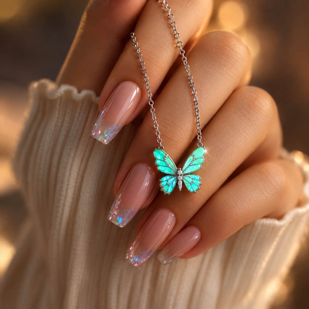 Turquoise Butterfly Elegance Necklace