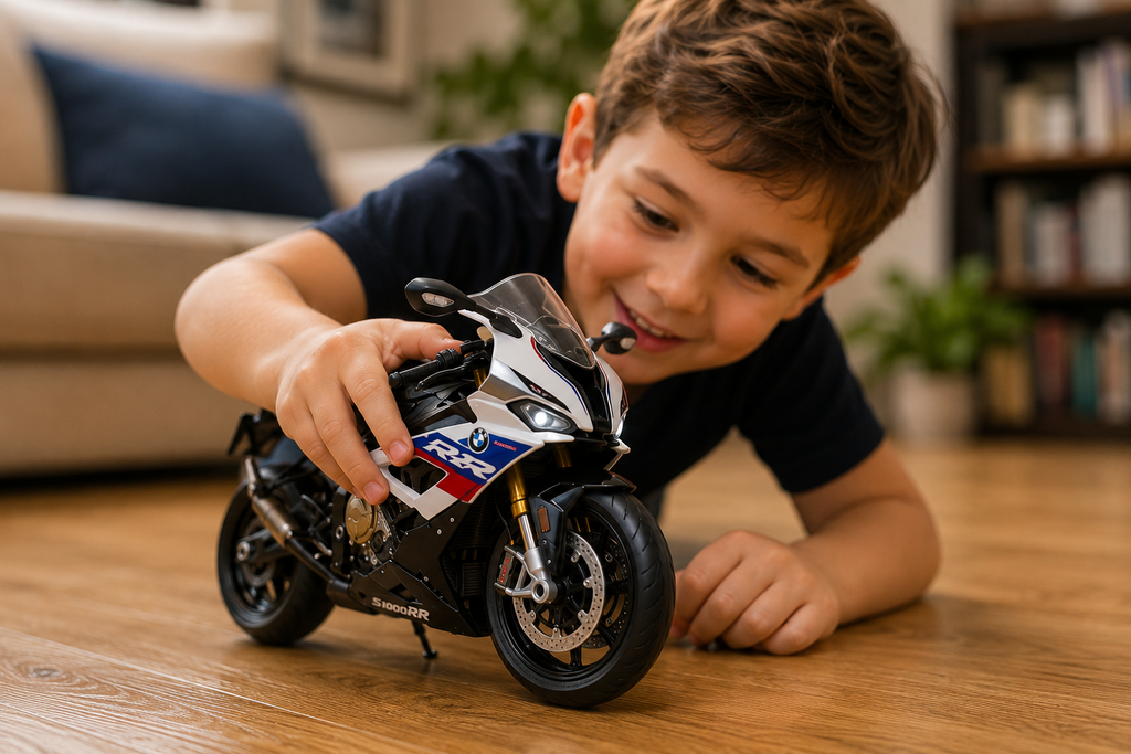 BMW S1000RR 1:9 Scale Diecast Motorcycle Model – Premium Collectible Toy.