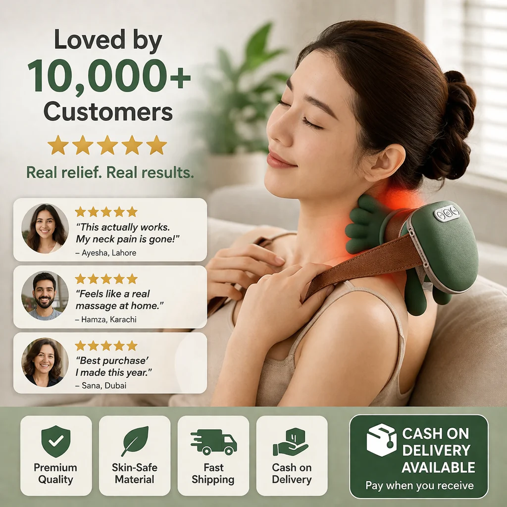 Heated Shoulder & Neck Massager — Pain Relief in Minutes